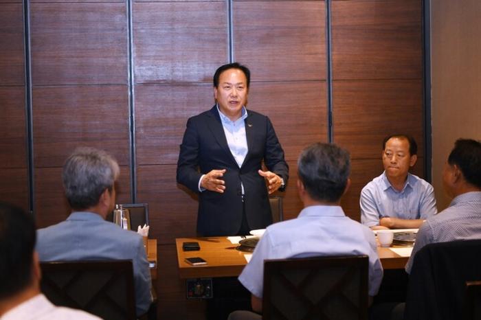 오산시 가장산업단지 기업인협의회 간담회.